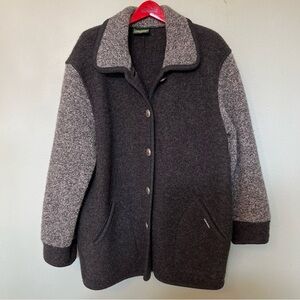 Geiger Gray Boiled Wool Knit Women’s Jacket - EUR 40/US 8
